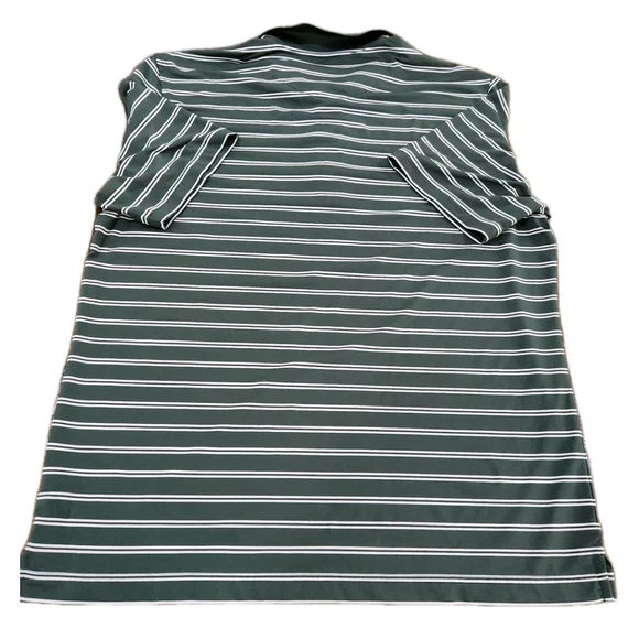 Untuckit Polo Shirt Mens Large Golf Cronos Double Stripe Short Sleeves - Picture 5 of 9